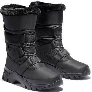 TIMBERLAND Jenness Pull-On Waterproof Boots, Faux‎ Fur Lined Black size 6.5 NEW